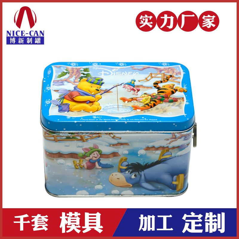 手搖圣誕音樂(lè )鐵盒-卡通音樂(lè )金屬禮品盒