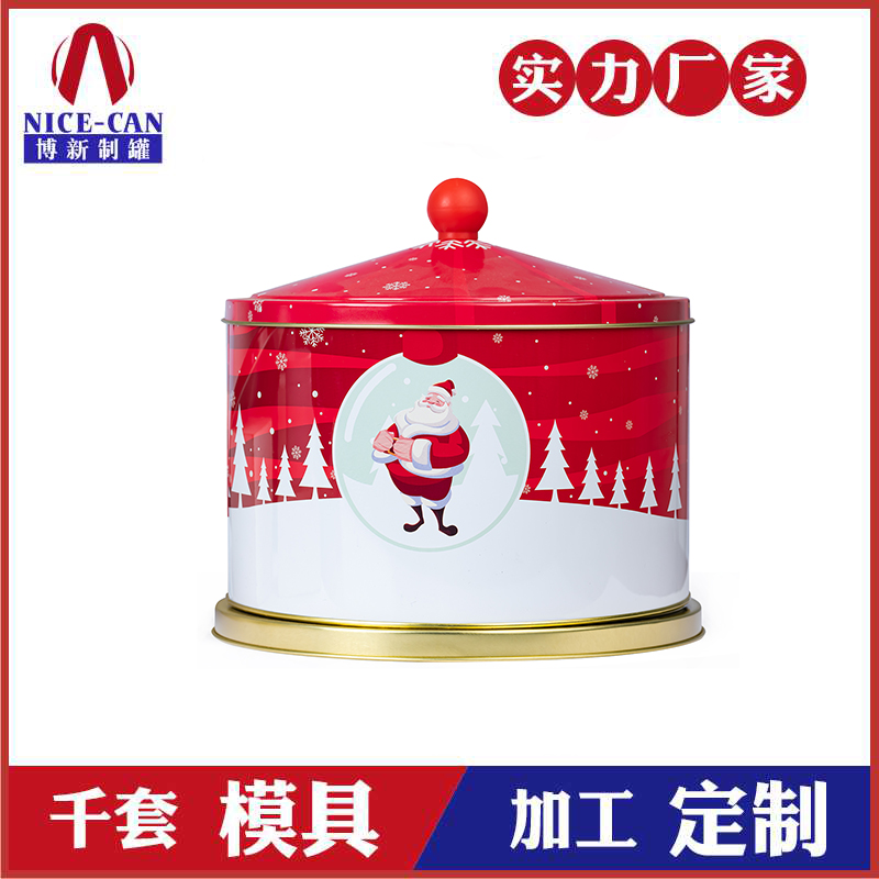 馬口鐵旋轉音樂(lè )盒-圣誕音樂(lè )鐵罐定制廠(chǎng)